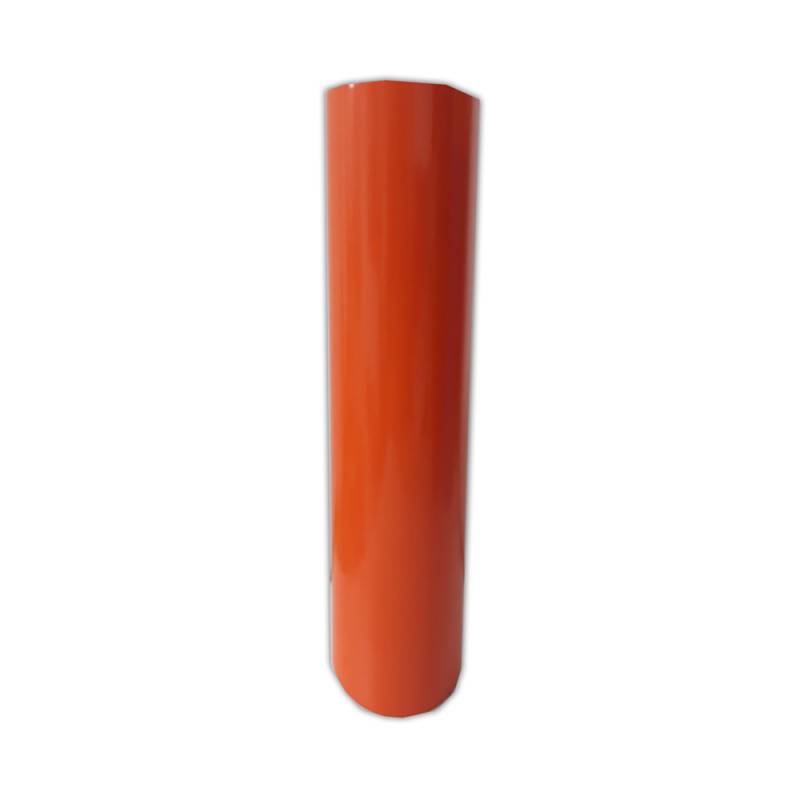 Vinilo Decorativo Autoadhesivo Brillante Rollo de 122 cm de ancho por metro lineal - Color: Naranja Oscuro