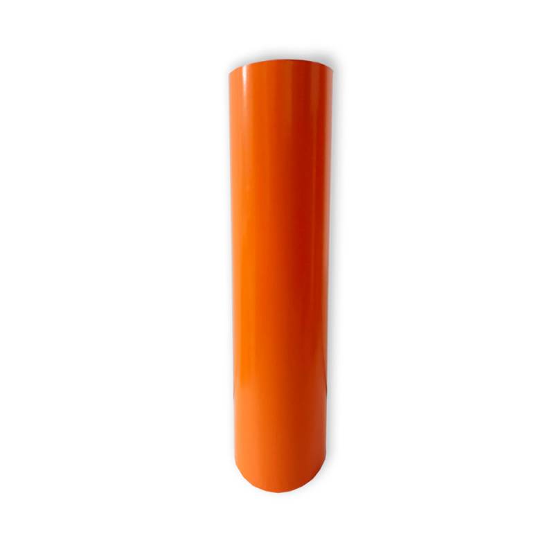 Vinilo Decorativo Autoadhesivo Brillante Rollo de 122 cm de ancho por metro lineal - Color: Naranja Claro