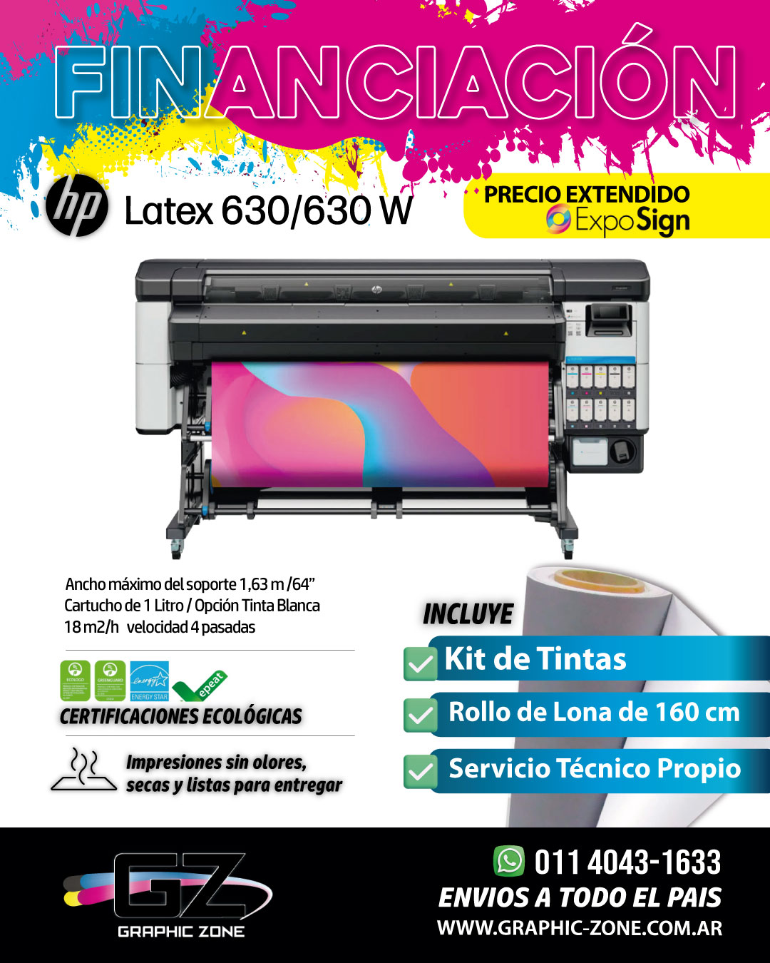 hp latex 630/630w descripcion 