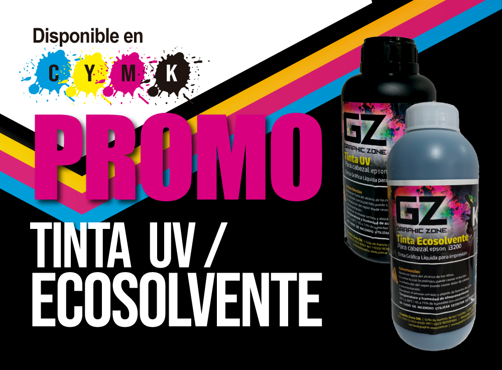 TINTAS ECOSOLVENTES Y UV