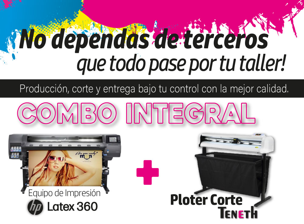 EQUIPO HP LATEX 360 + TENETH