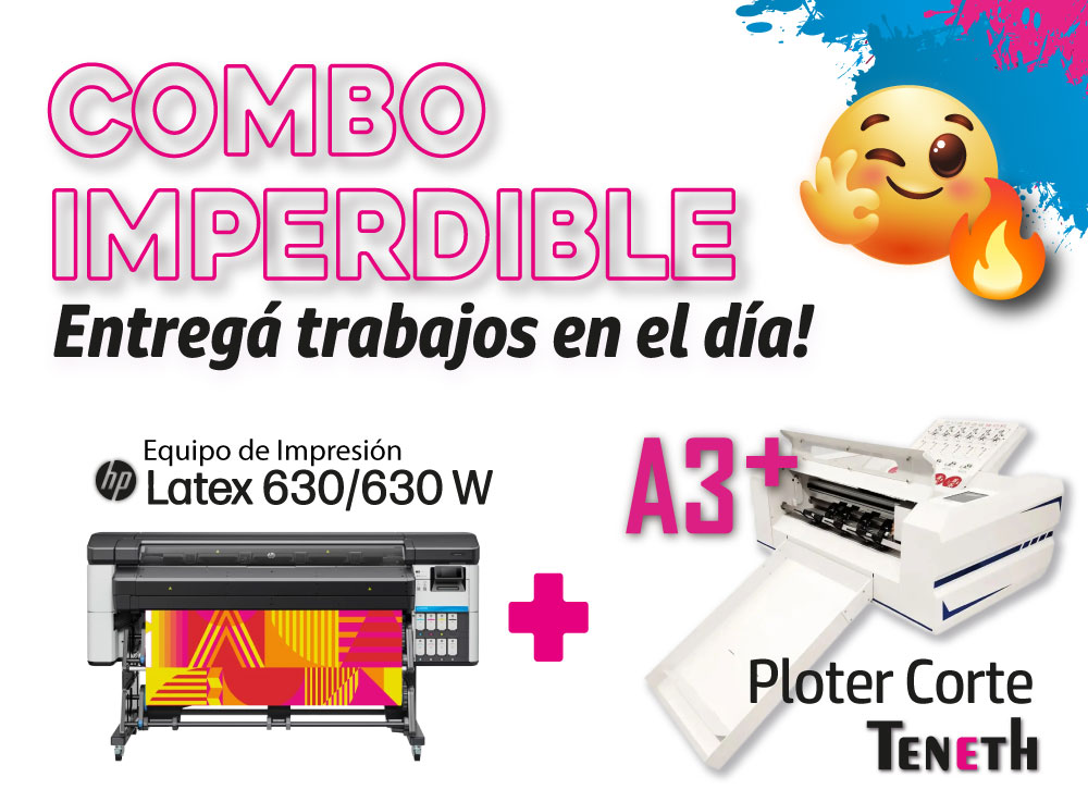 HP LATEX 630/630W + TENETH A3+