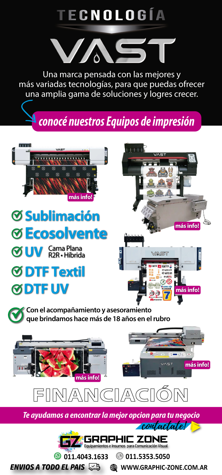 conoce Vast equipos de impresion
