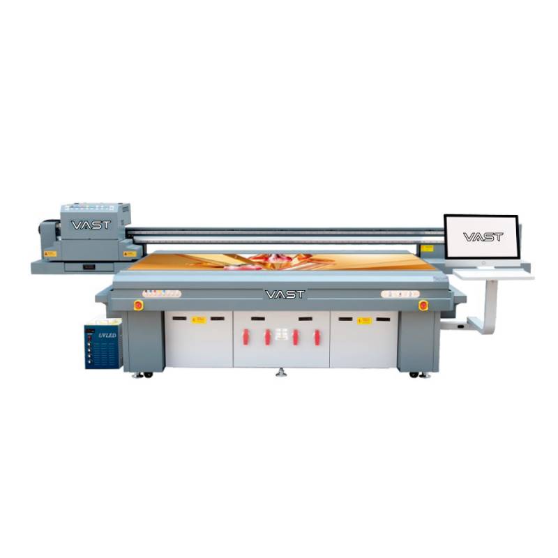 Impresora VAST UV LED CAMA PLANA 2513 de 2 a 12 Cabezales Ricoh Gen5/6 o Konica 1024 o Epson i3200 con Soft