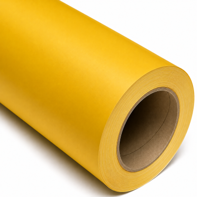 Rollo Vinilo de Corte Mate 61 cm x 50 mts AMARILLO