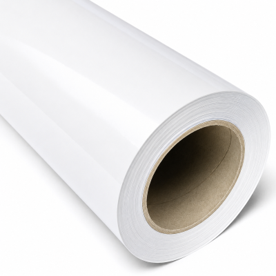 Rollo Vinilo de Corte Brillante 122cm x 50 mts BLANCO