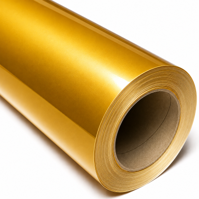 Rollo Vinilo de Corte Brillante 122cm x 50 mts DORADO