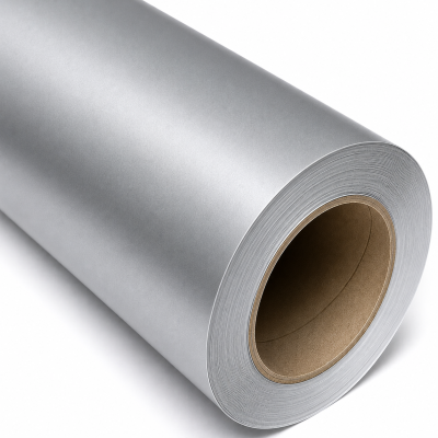 Rollo Vinilo de Corte Mate 61 cm x 50 mts PLATEADO