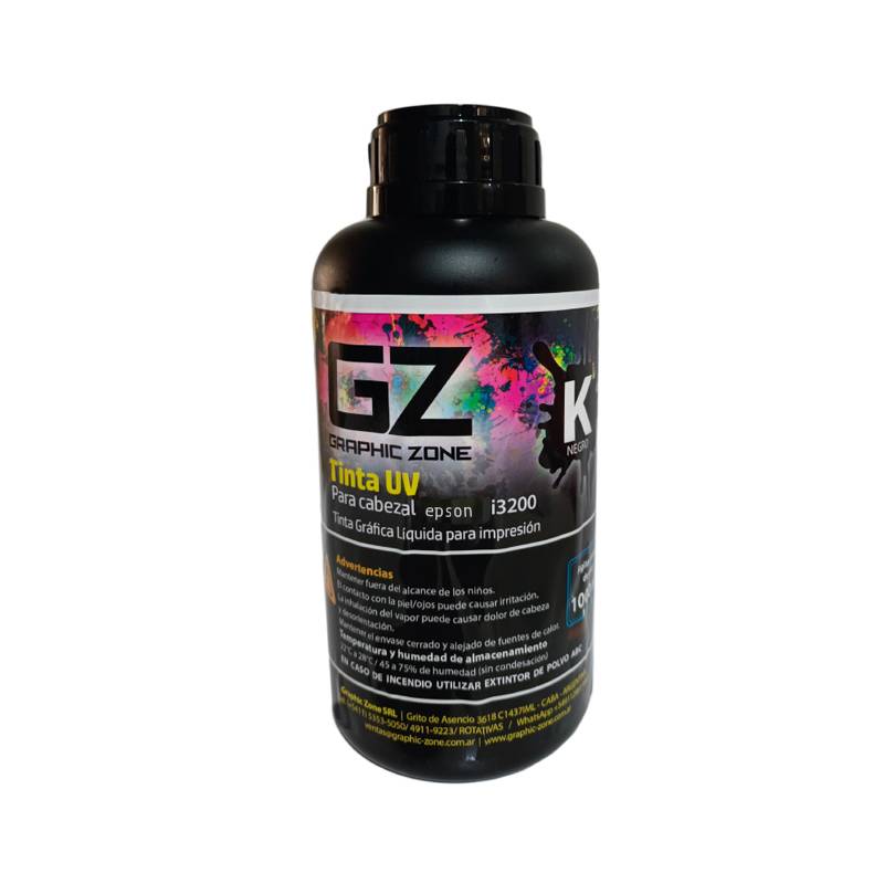GZ UV LED 1Lt Negro i3200